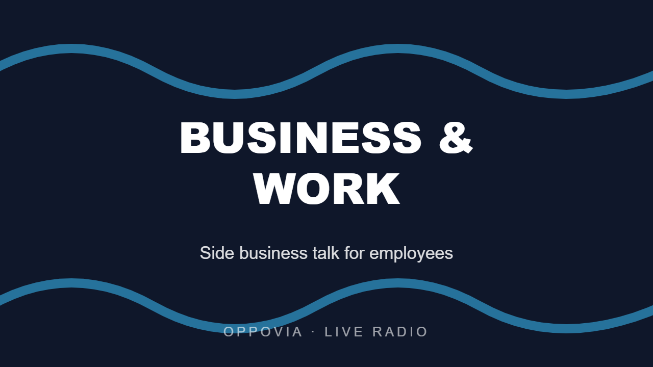 Running a business while working — radio show by DJ Muls